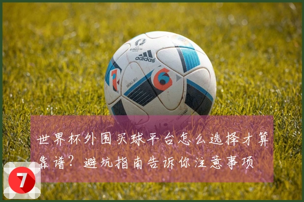 世界杯外围买球平台怎么选择才算靠谱？避坑指南告诉你注意事项